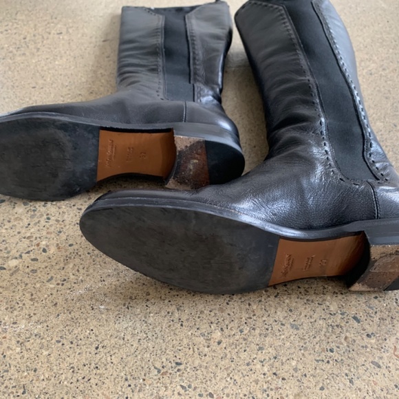 Yves Saint Laurent Black Boots - Picture 5 of 6